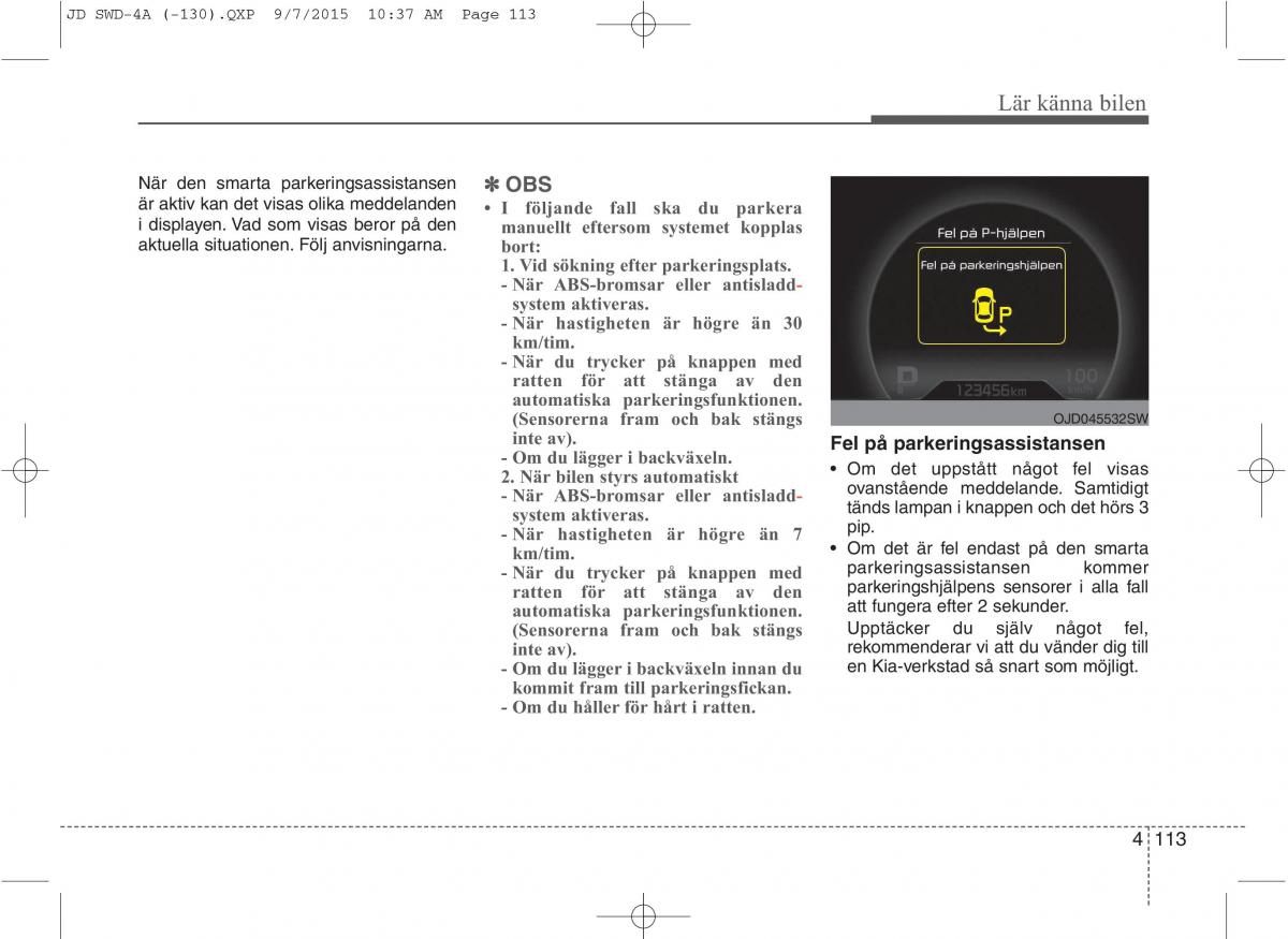 KIA Ceed II 2 instruktionsbok / page 184