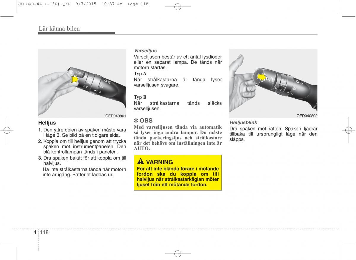 KIA Ceed II 2 instruktionsbok / page 189