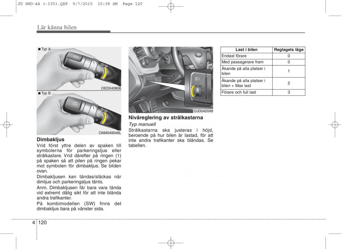 KIA Ceed II 2 instruktionsbok / page 191