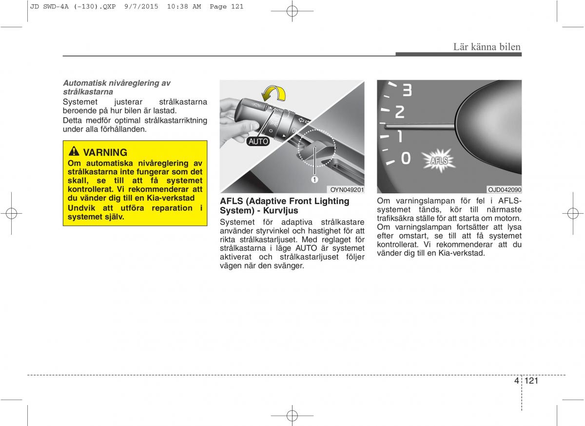 KIA Ceed II 2 instruktionsbok / page 192