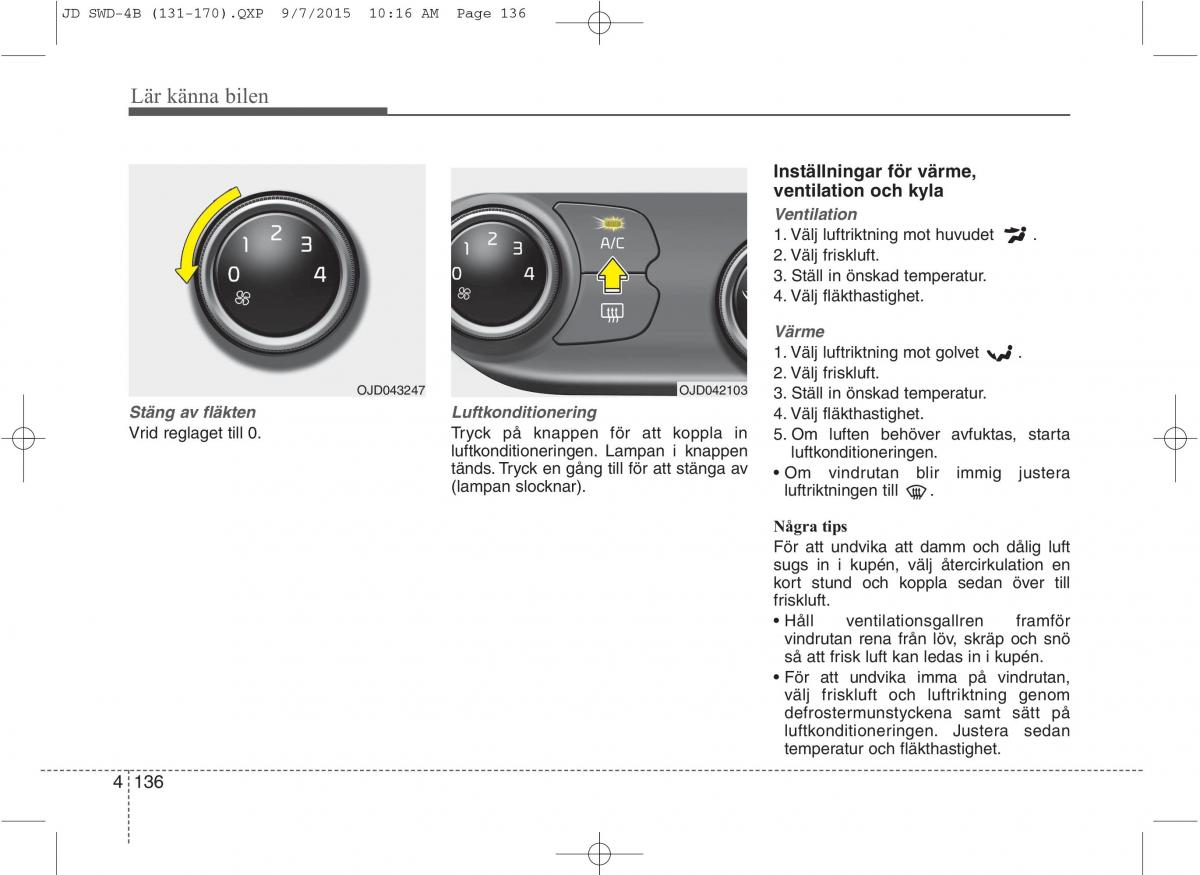 KIA Ceed II 2 instruktionsbok / page 207