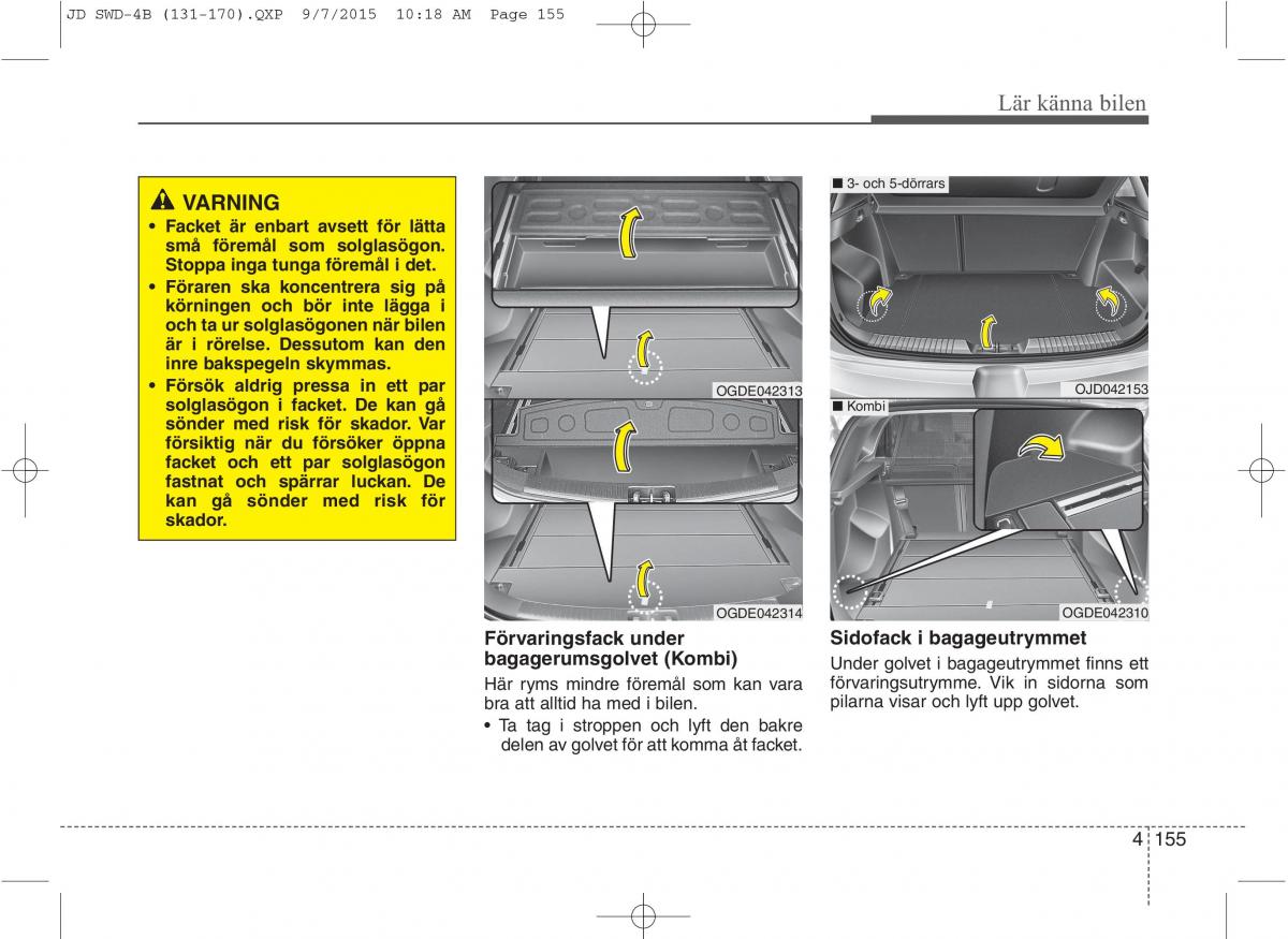 KIA Ceed II 2 instruktionsbok / page 226