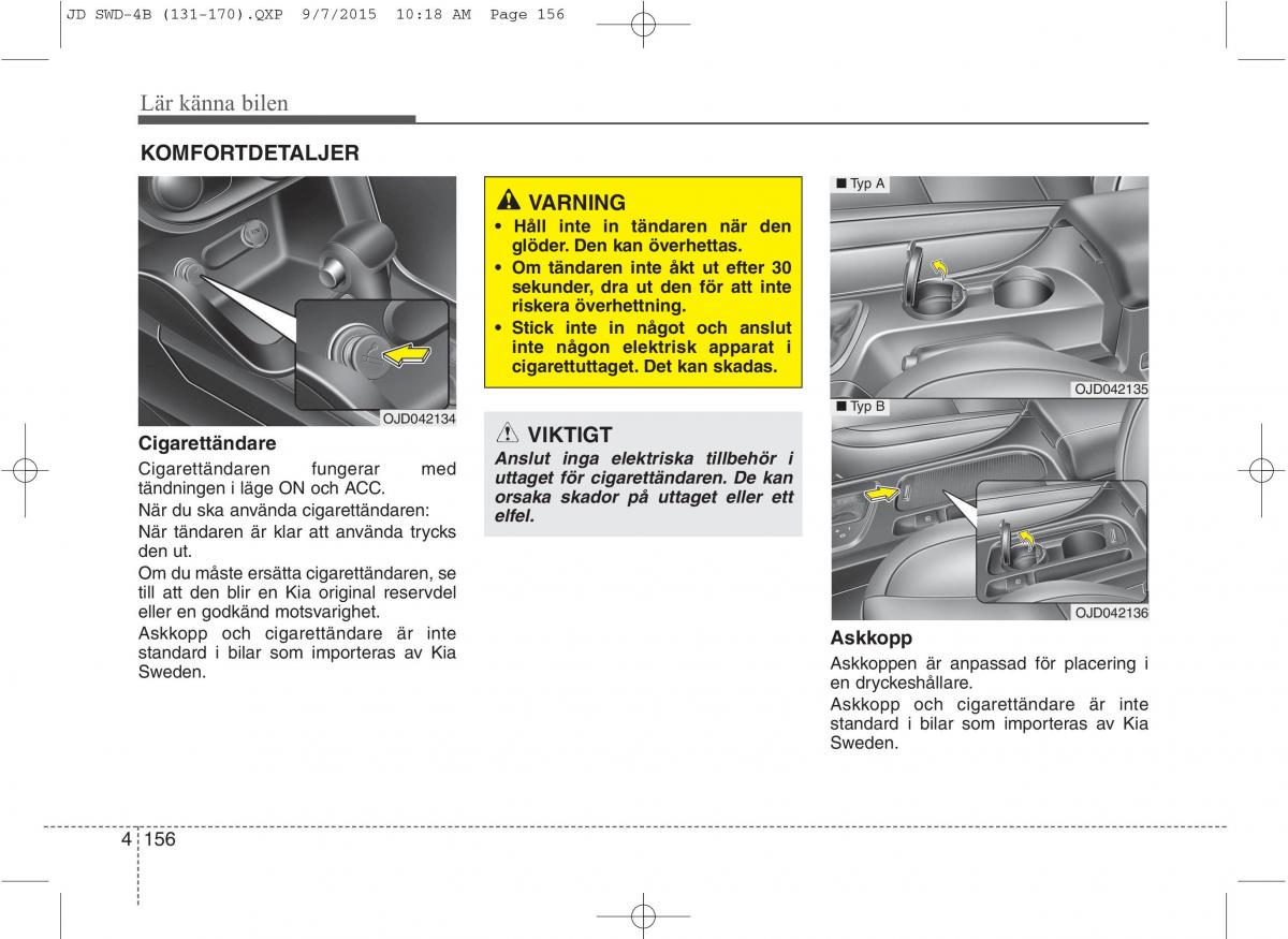 KIA Ceed II 2 instruktionsbok / page 227