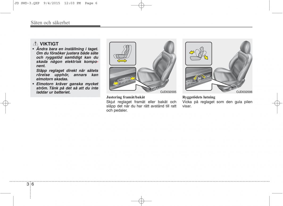 KIA Ceed II 2 instruktionsbok / page 23