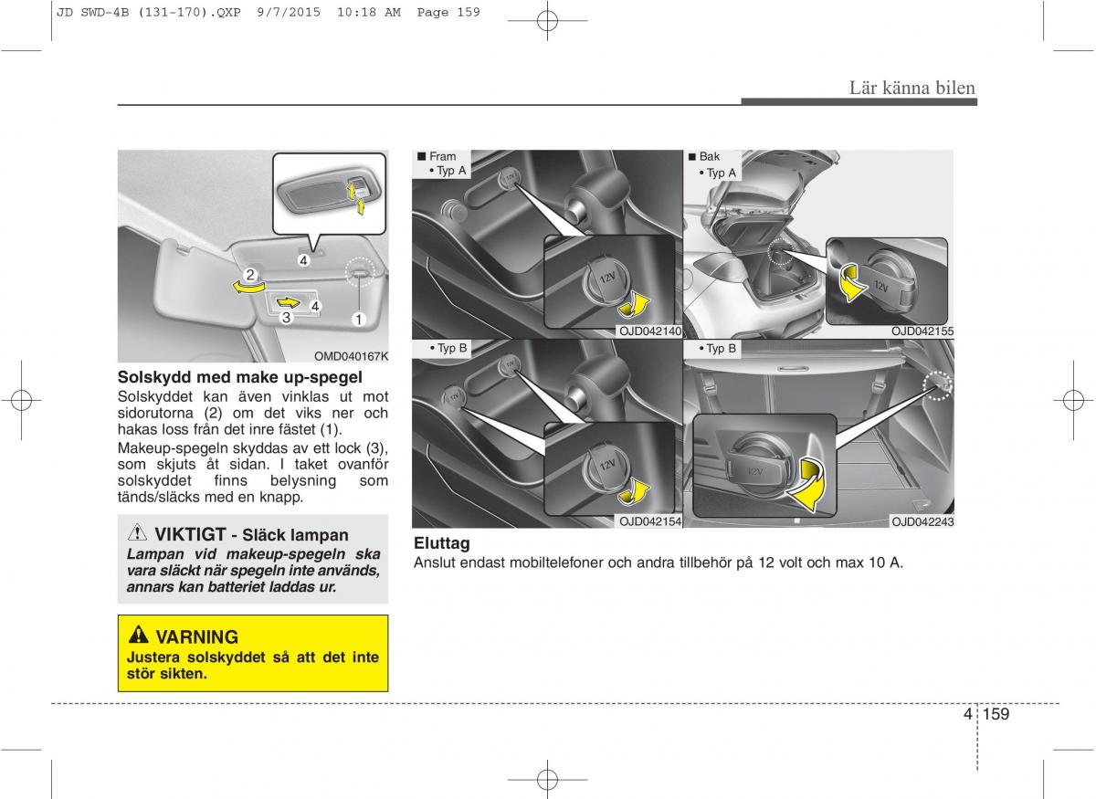 KIA Ceed II 2 instruktionsbok / page 230