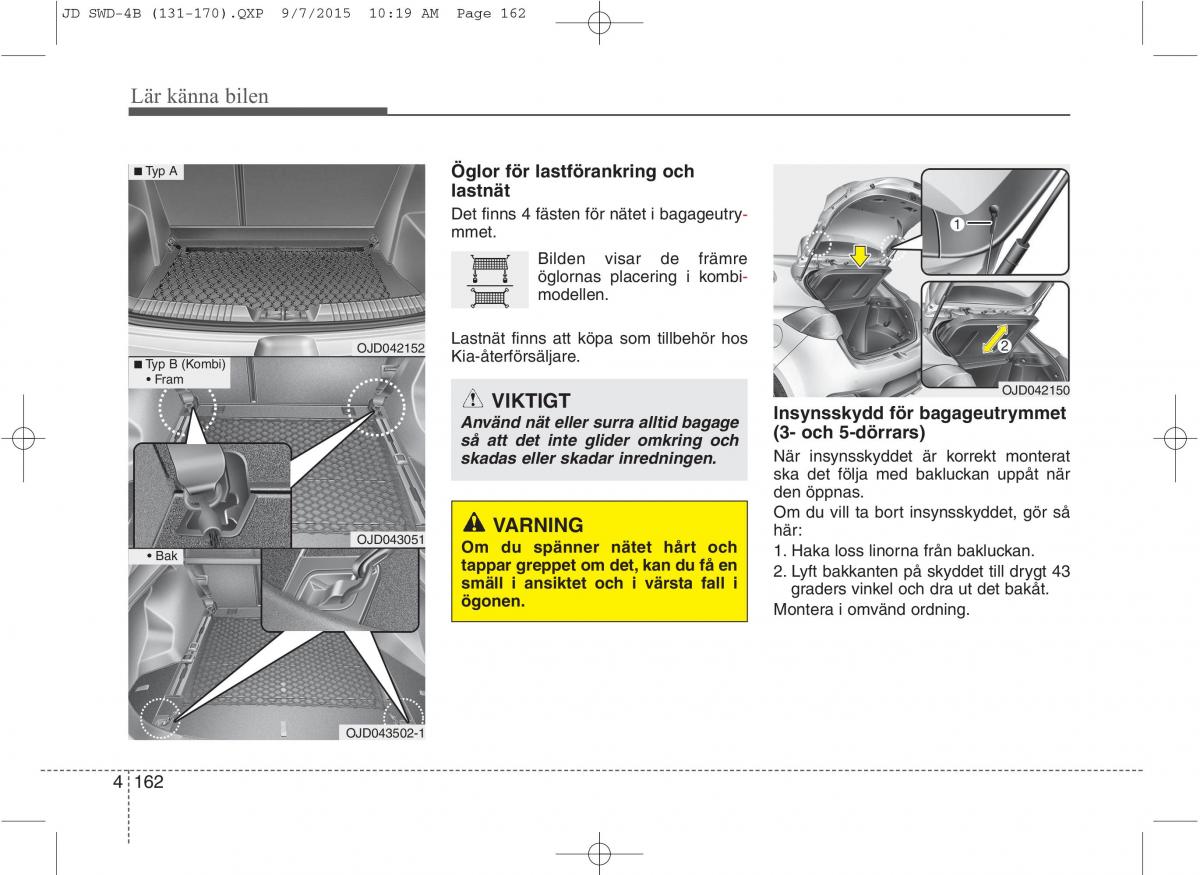 KIA Ceed II 2 instruktionsbok / page 233