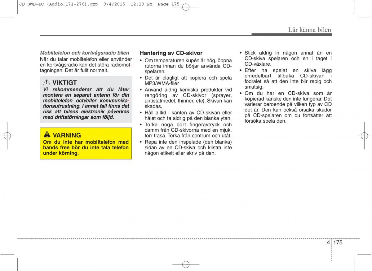 KIA Ceed II 2 instruktionsbok / page 246