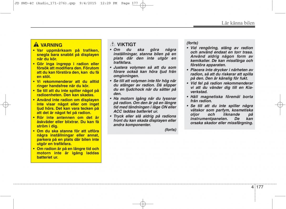 KIA Ceed II 2 instruktionsbok / page 248