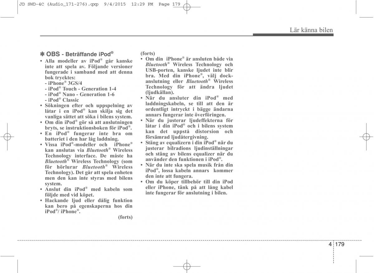 KIA Ceed II 2 instruktionsbok / page 250