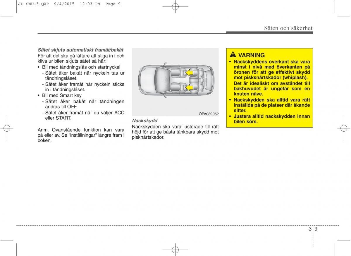 KIA Ceed II 2 instruktionsbok / page 26