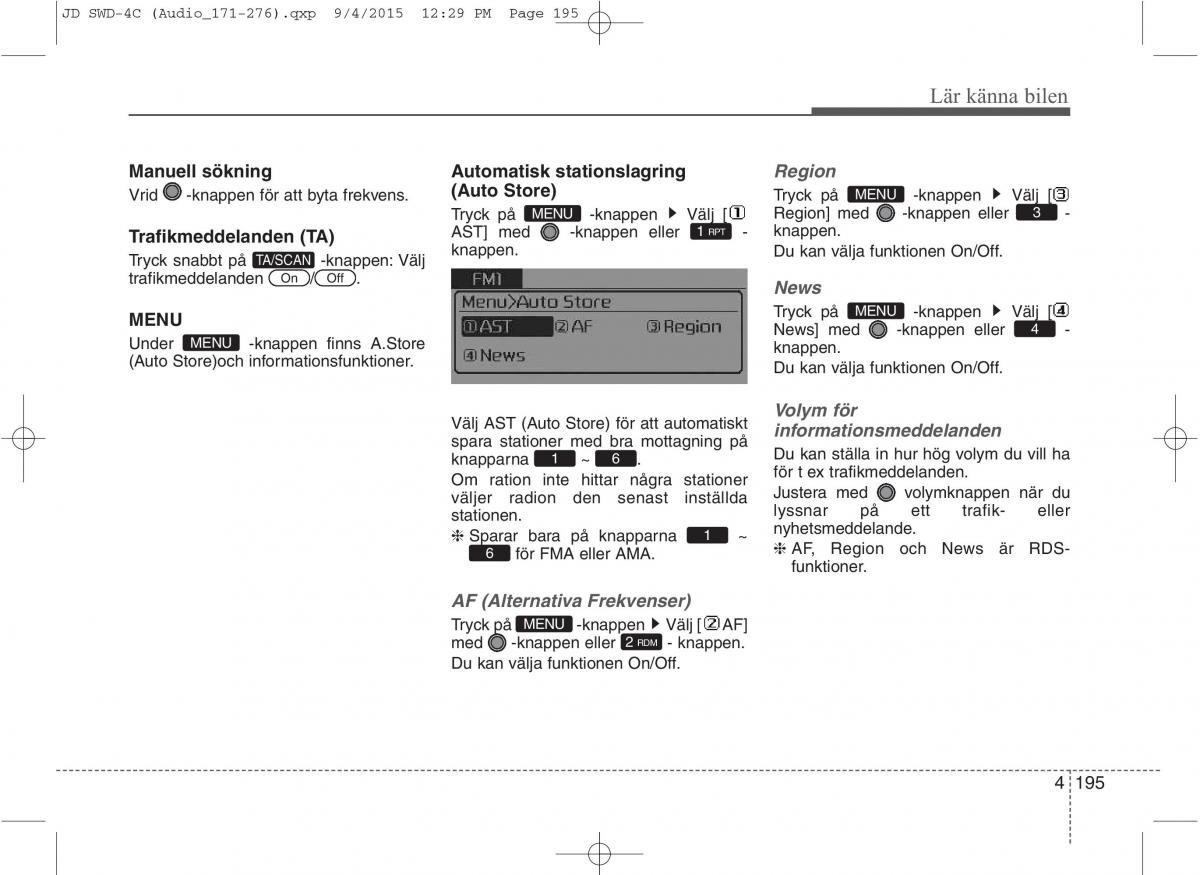 KIA Ceed II 2 instruktionsbok / page 266