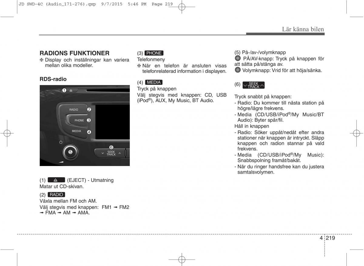 KIA Ceed II 2 instruktionsbok / page 290