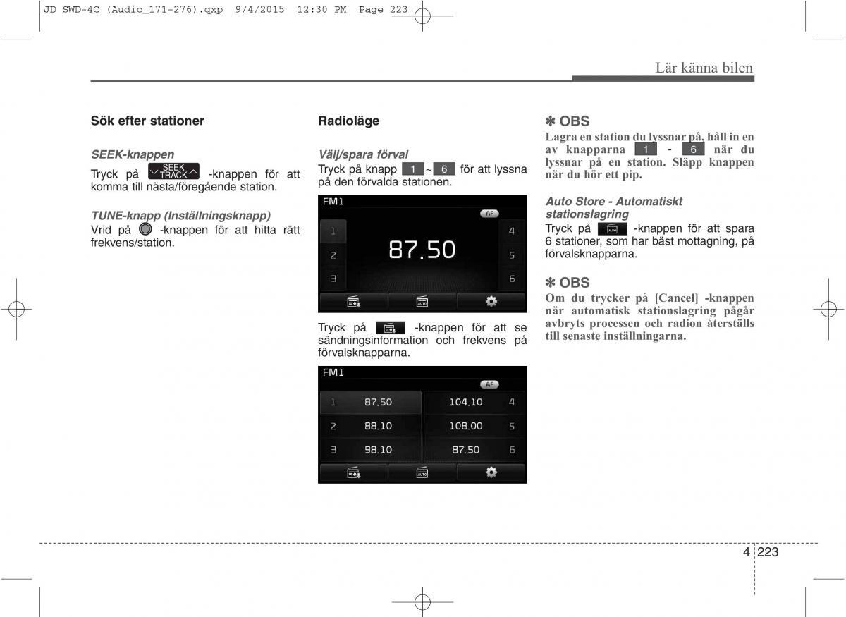 KIA Ceed II 2 instruktionsbok / page 294