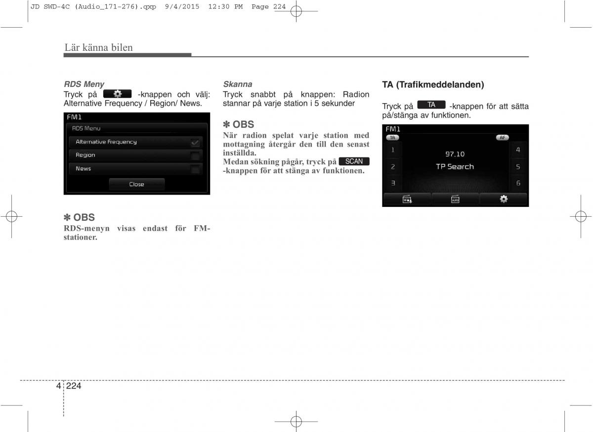 KIA Ceed II 2 instruktionsbok / page 295