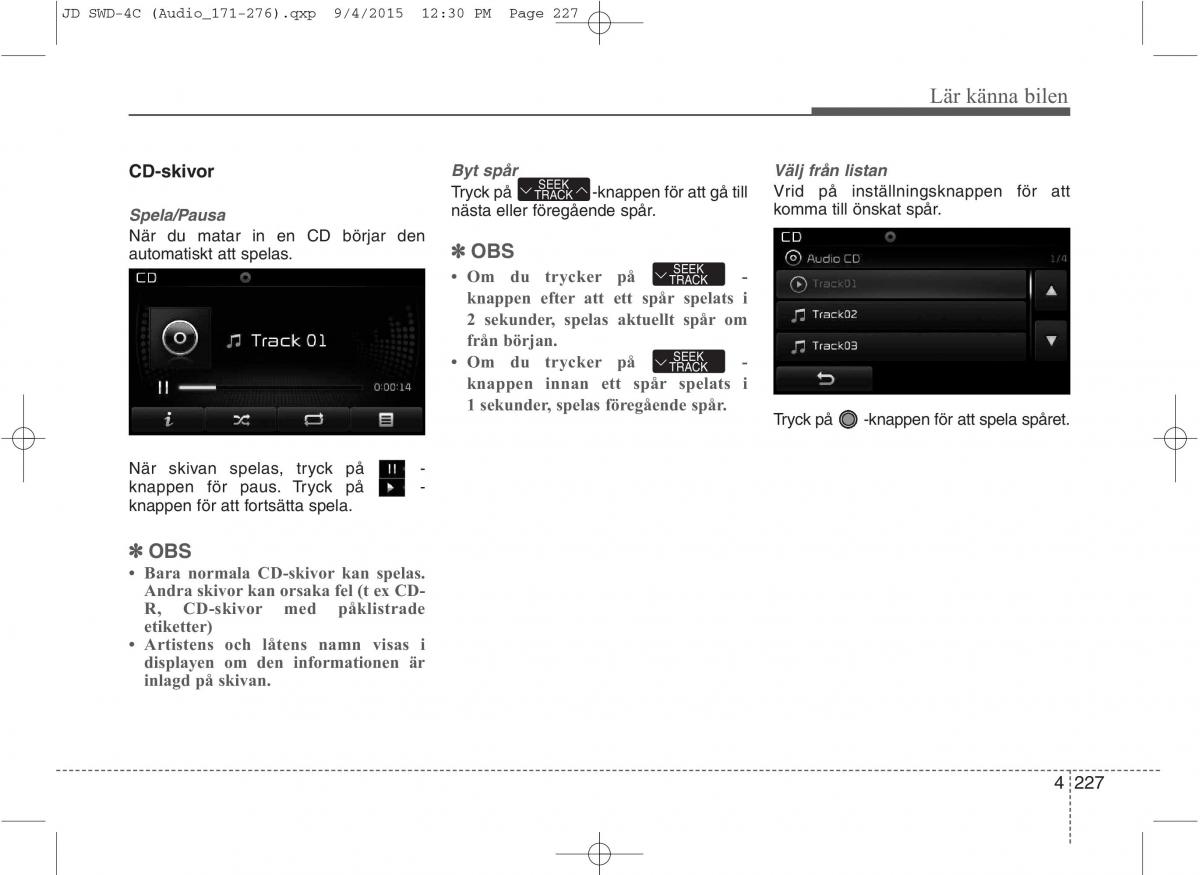 KIA Ceed II 2 instruktionsbok / page 298