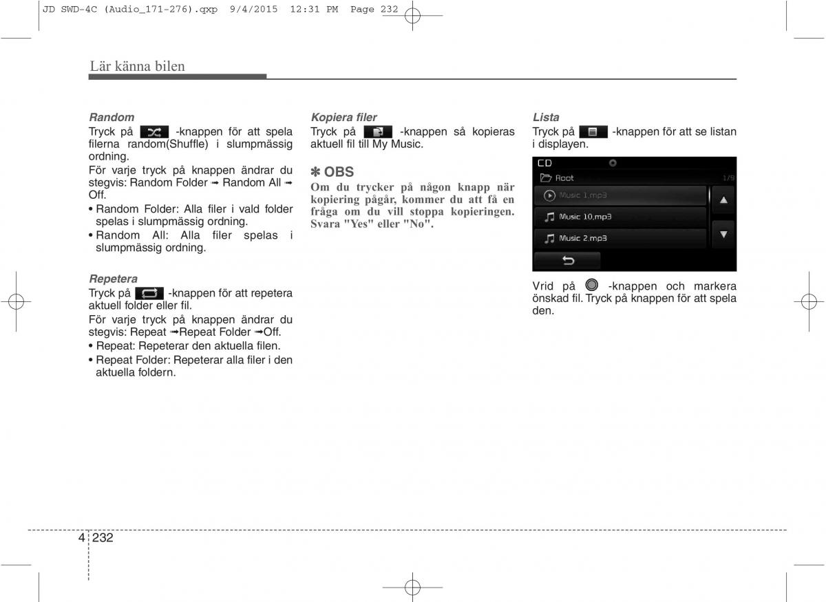 KIA Ceed II 2 instruktionsbok / page 303