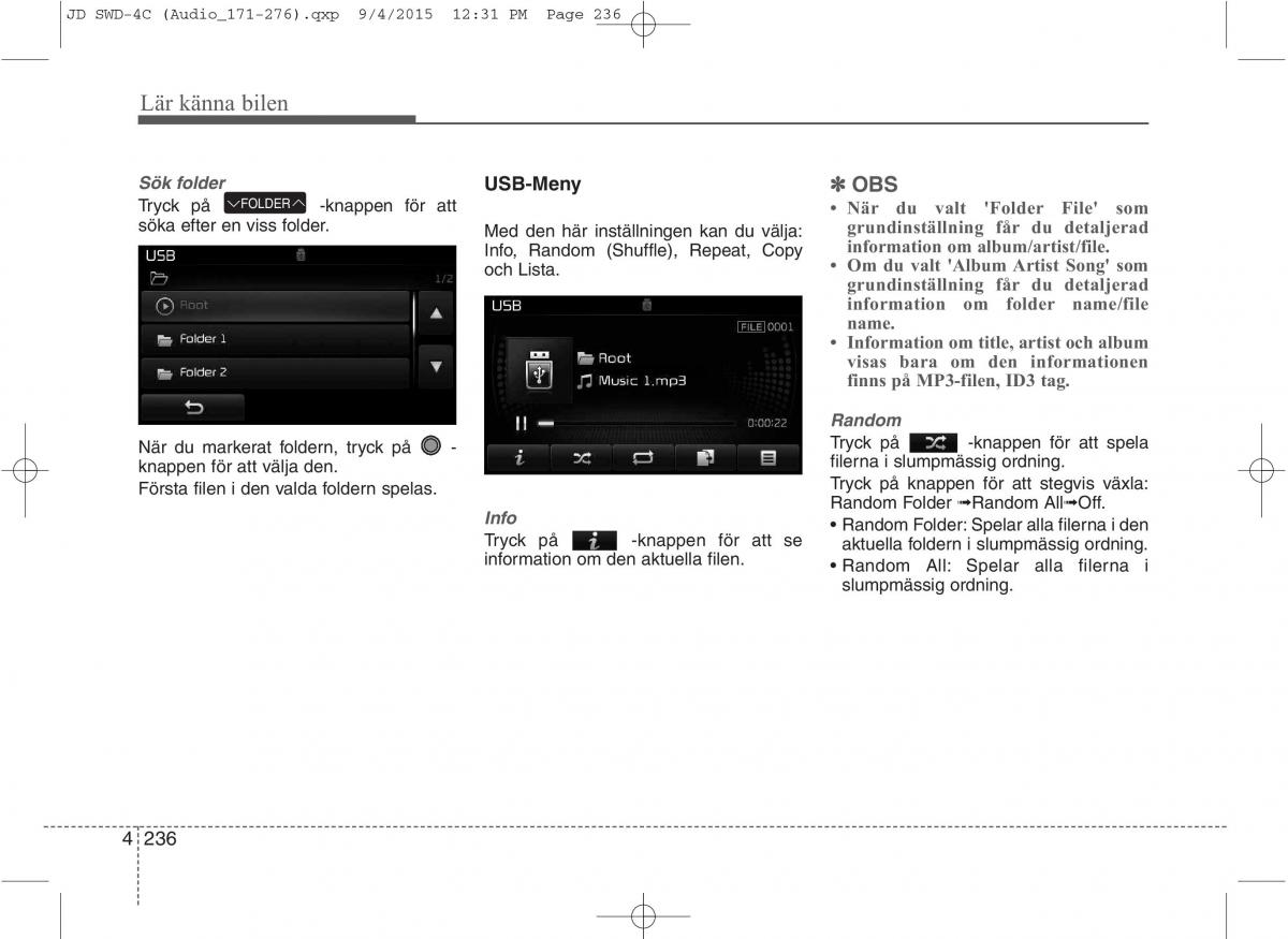 KIA Ceed II 2 instruktionsbok / page 307