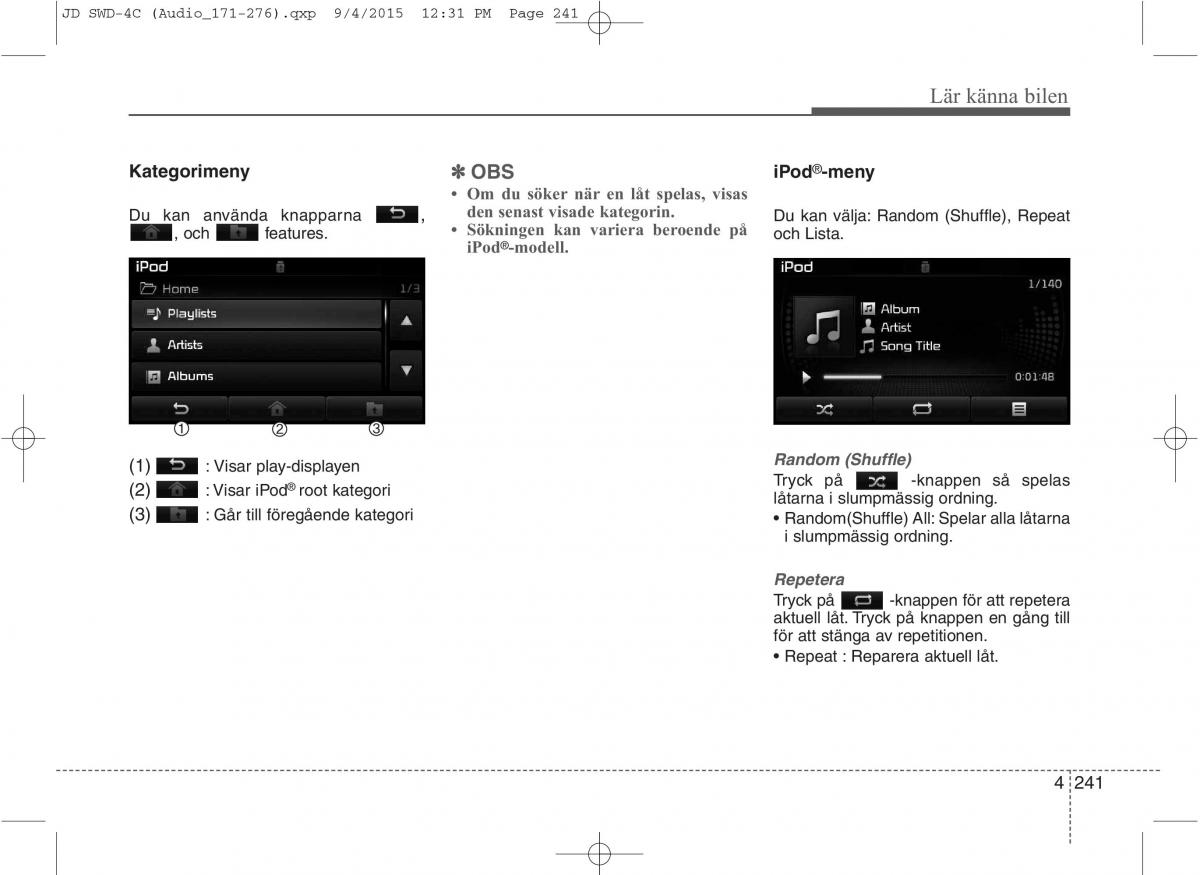 KIA Ceed II 2 instruktionsbok / page 312