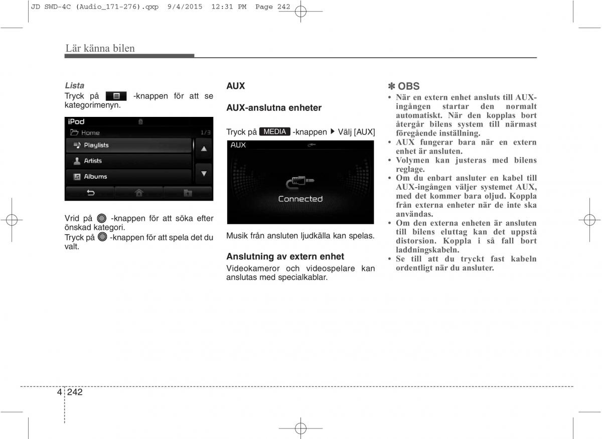 KIA Ceed II 2 instruktionsbok / page 313