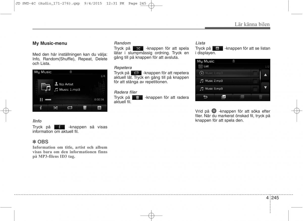 KIA Ceed II 2 instruktionsbok / page 316