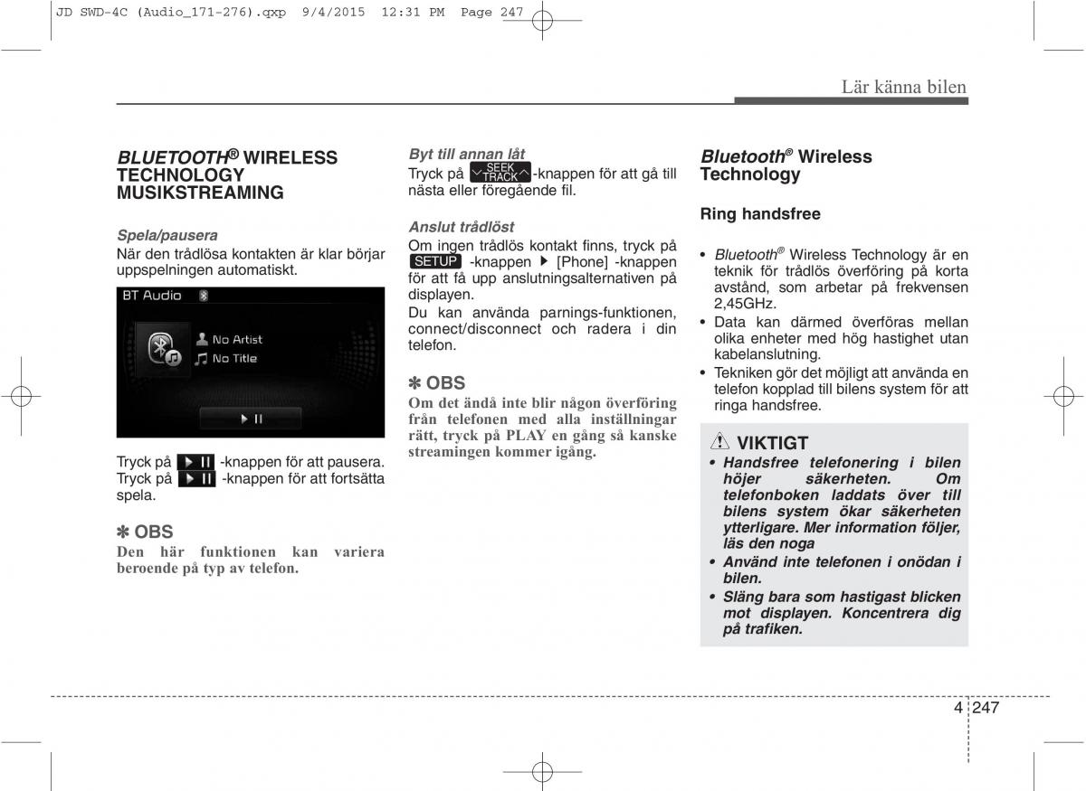 KIA Ceed II 2 instruktionsbok / page 318