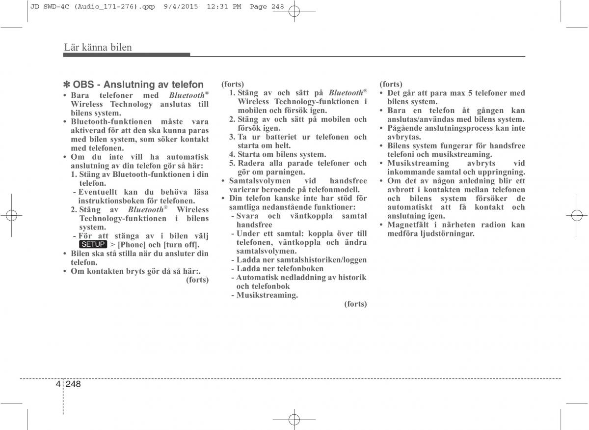 KIA Ceed II 2 instruktionsbok / page 319