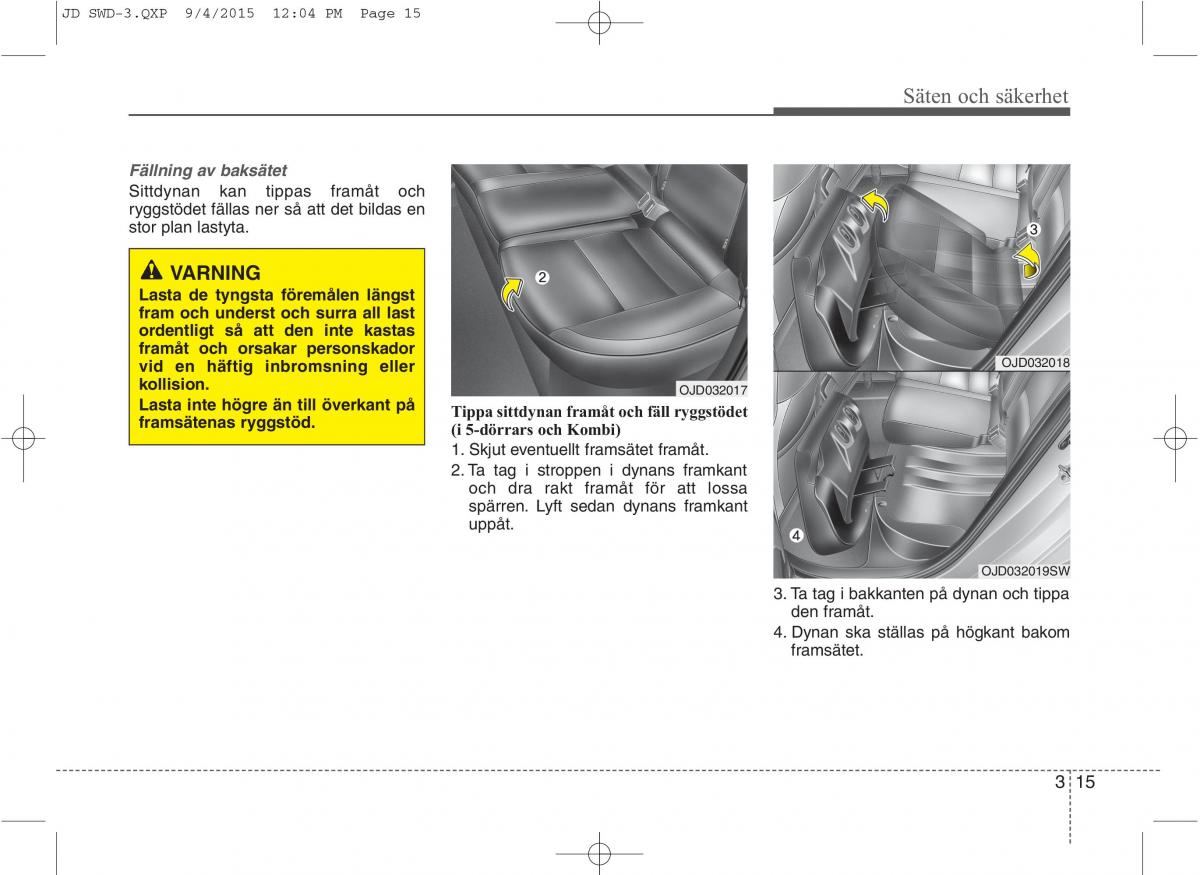 KIA Ceed II 2 instruktionsbok / page 32