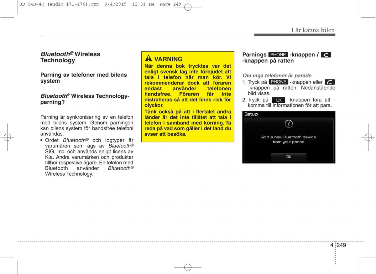 KIA Ceed II 2 instruktionsbok / page 320