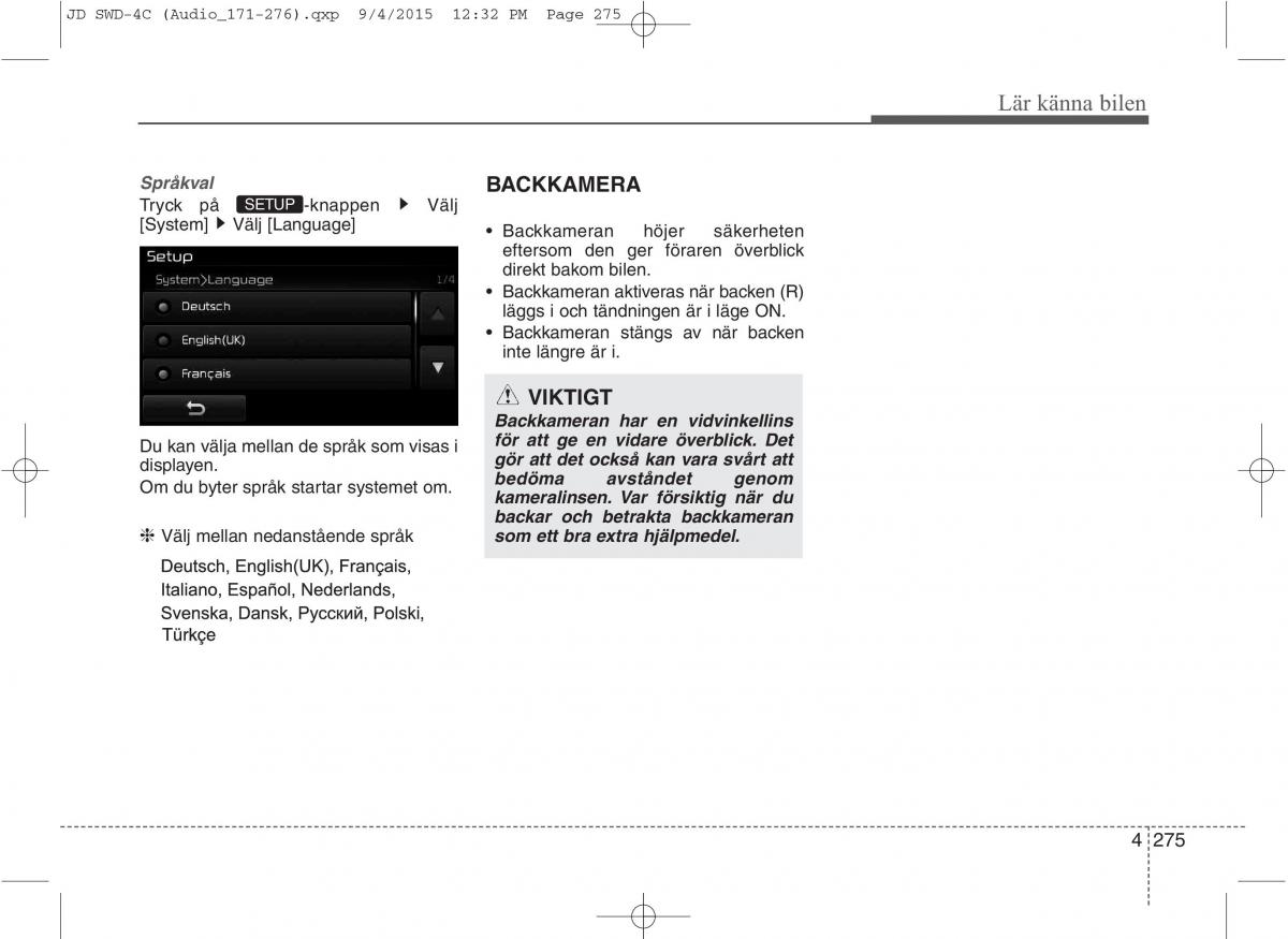 KIA Ceed II 2 instruktionsbok / page 346