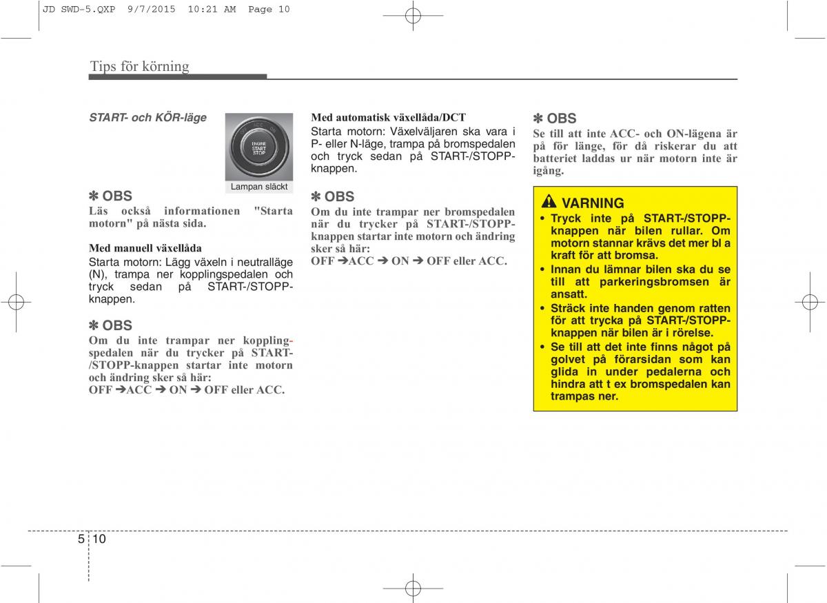 KIA Ceed II 2 instruktionsbok / page 357