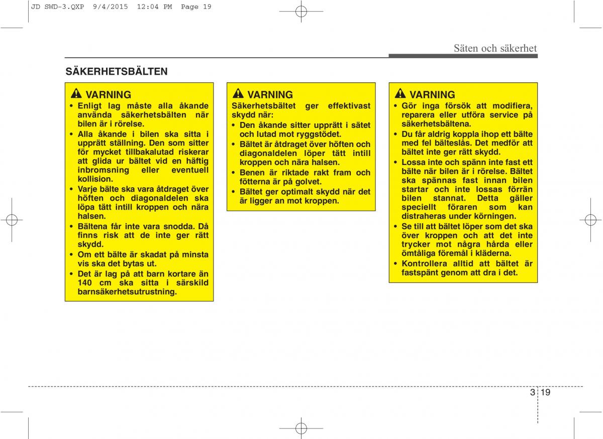 KIA Ceed II 2 instruktionsbok / page 36