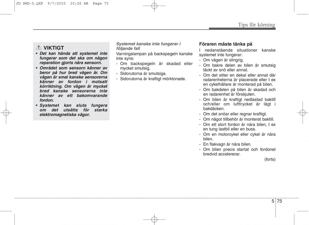 KIA Ceed II 2 instruktionsbok / page 422