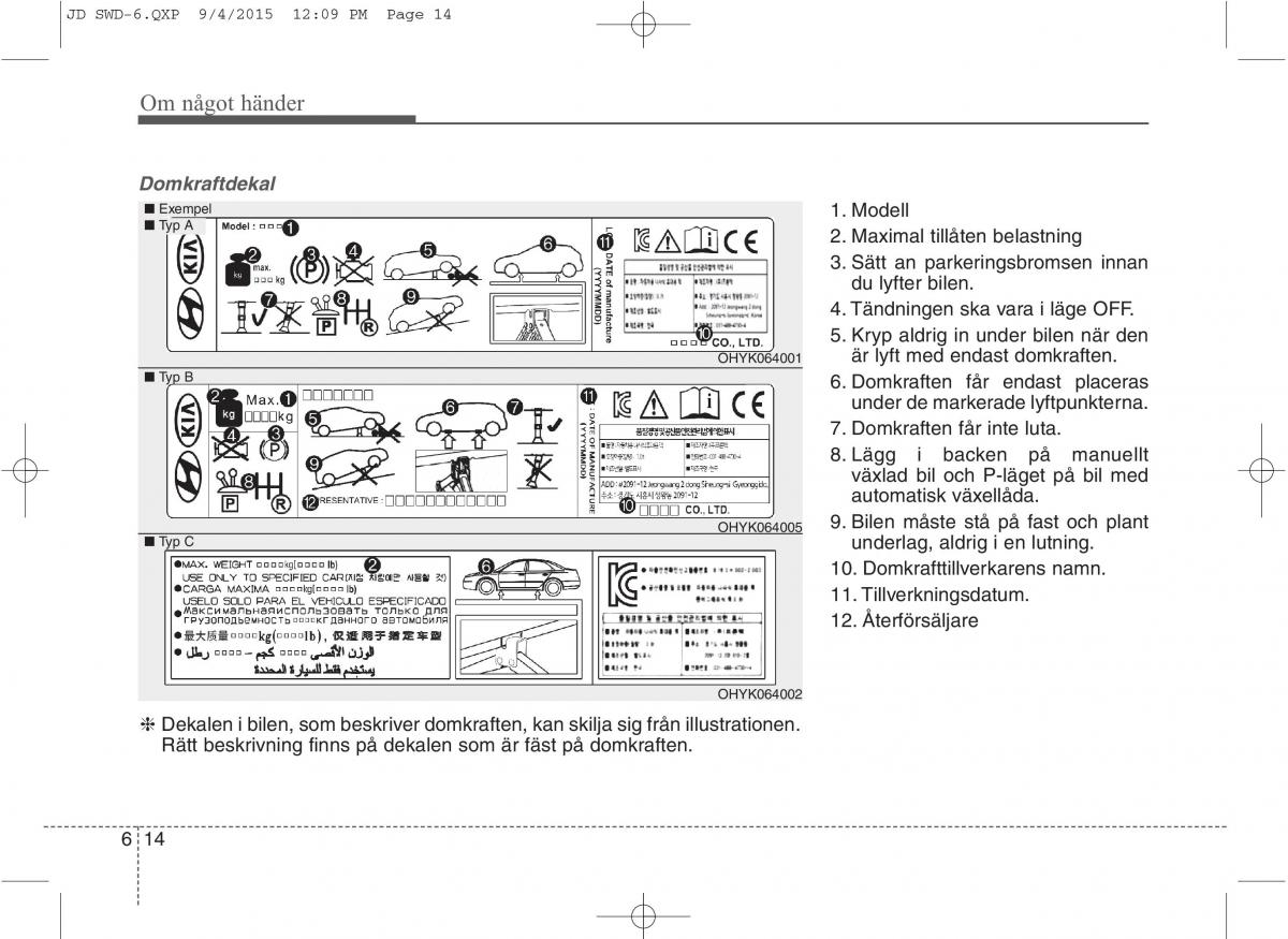 KIA Ceed II 2 instruktionsbok / page 453