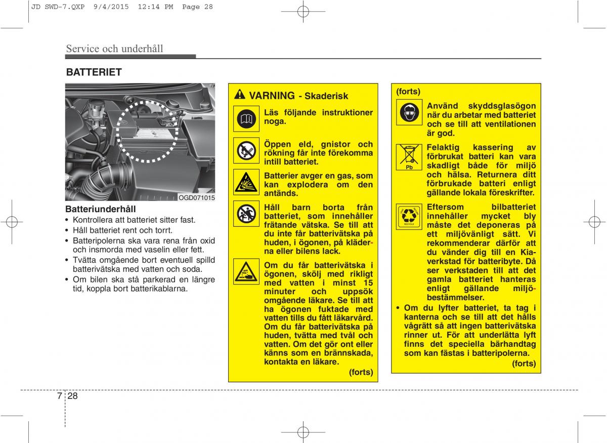 KIA Ceed II 2 instruktionsbok / page 497