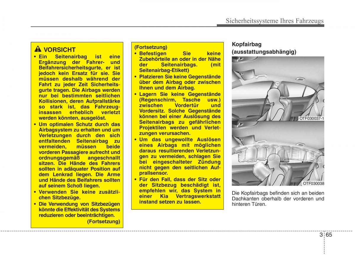 Kia Optima III 3 Handbuch / page 85