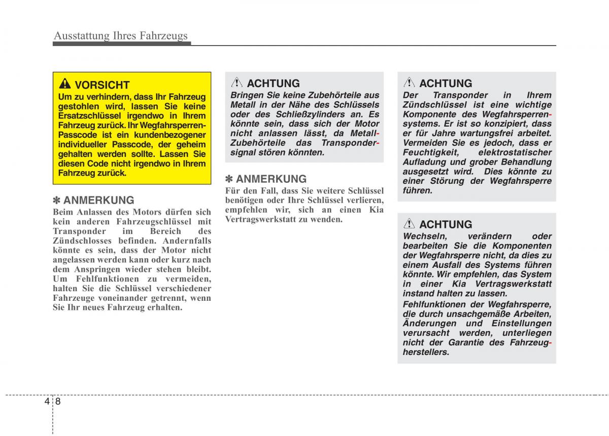 Kia Optima III 3 Handbuch / page 103