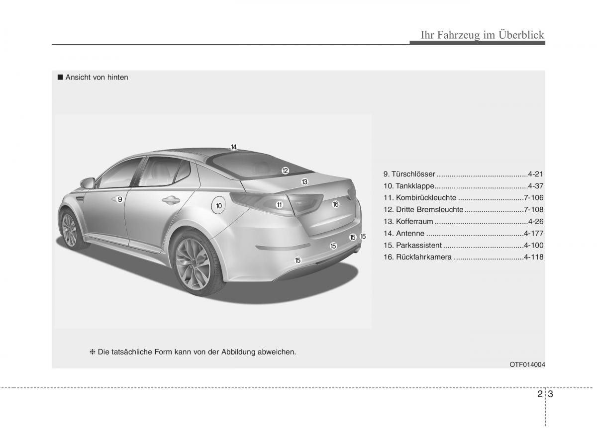 Kia Optima III 3 Handbuch / page 15