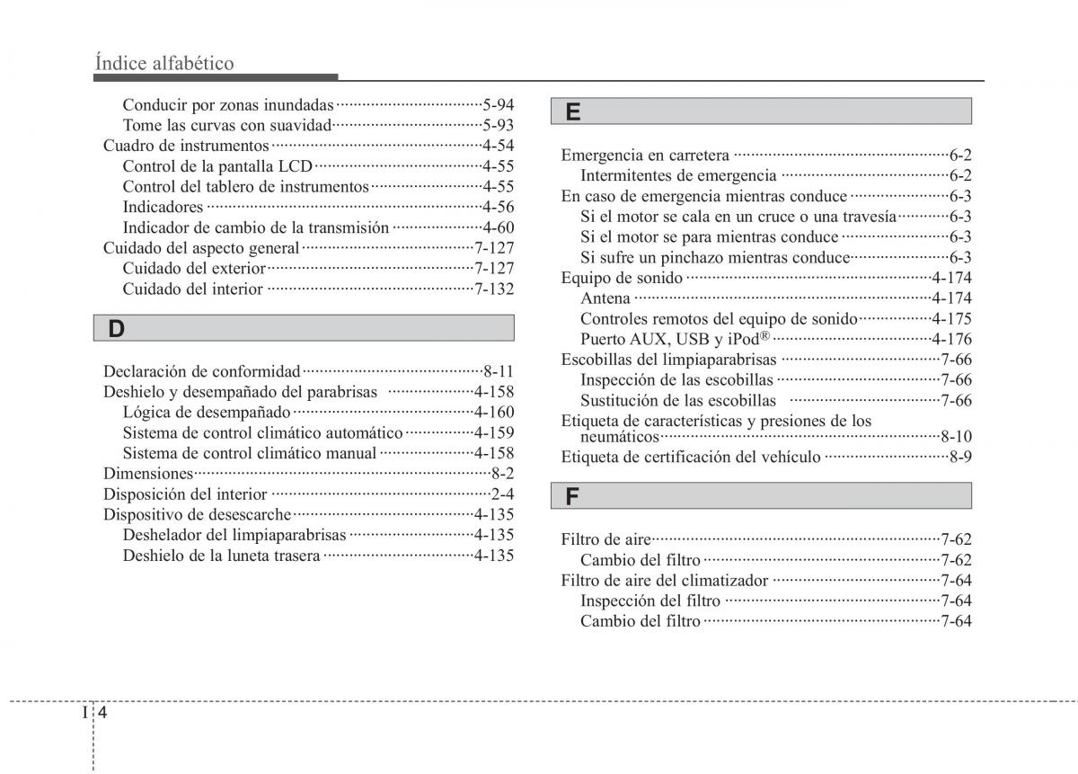 Kia Optima III 3 manual del propietario / page 708