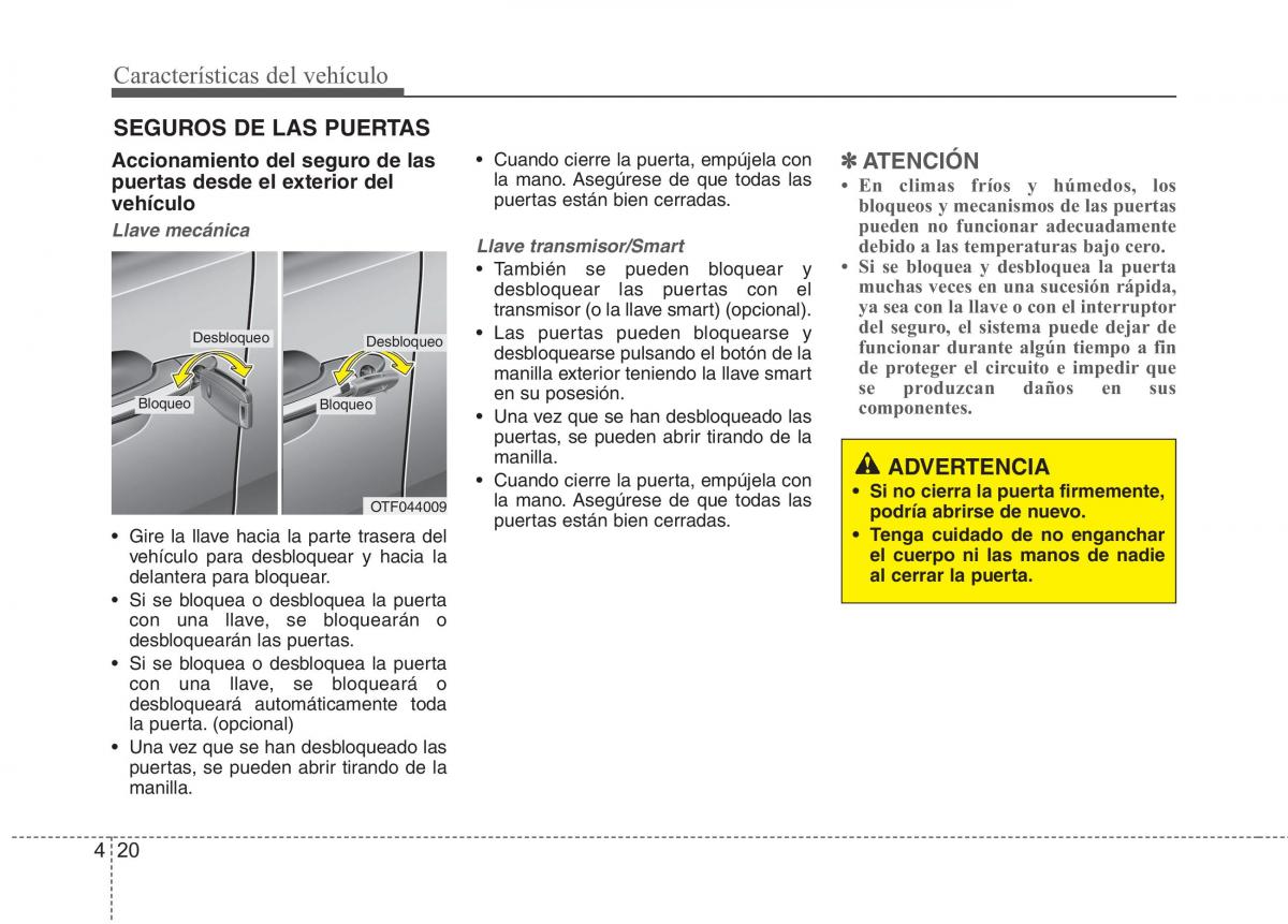 Kia Optima III 3 manual del propietario / page 105