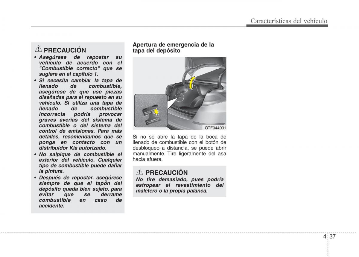 Kia Optima III 3 manual del propietario / page 122