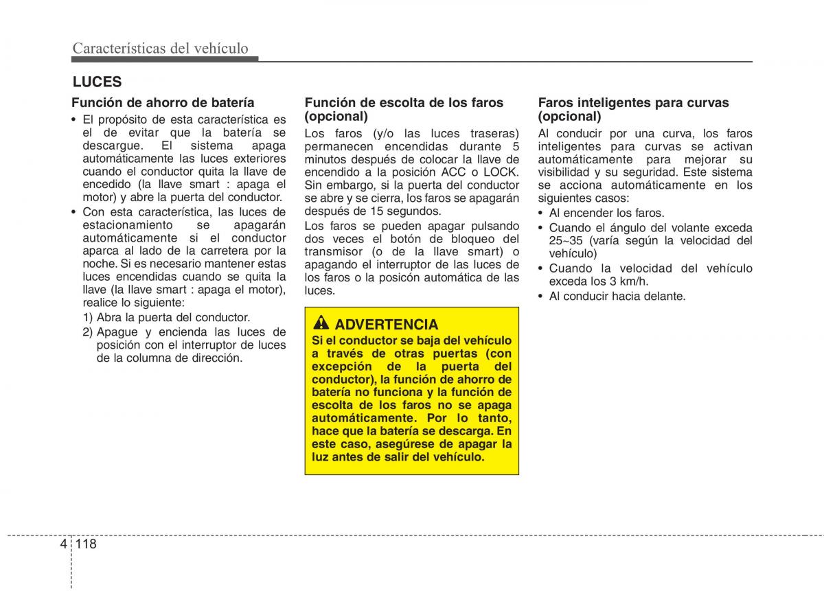 Kia Optima III 3 manual del propietario / page 203