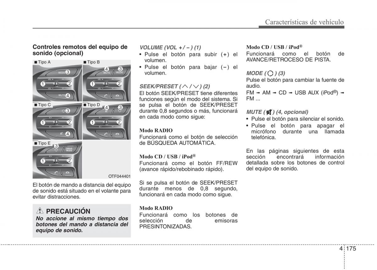 Kia Optima III 3 manual del propietario / page 260