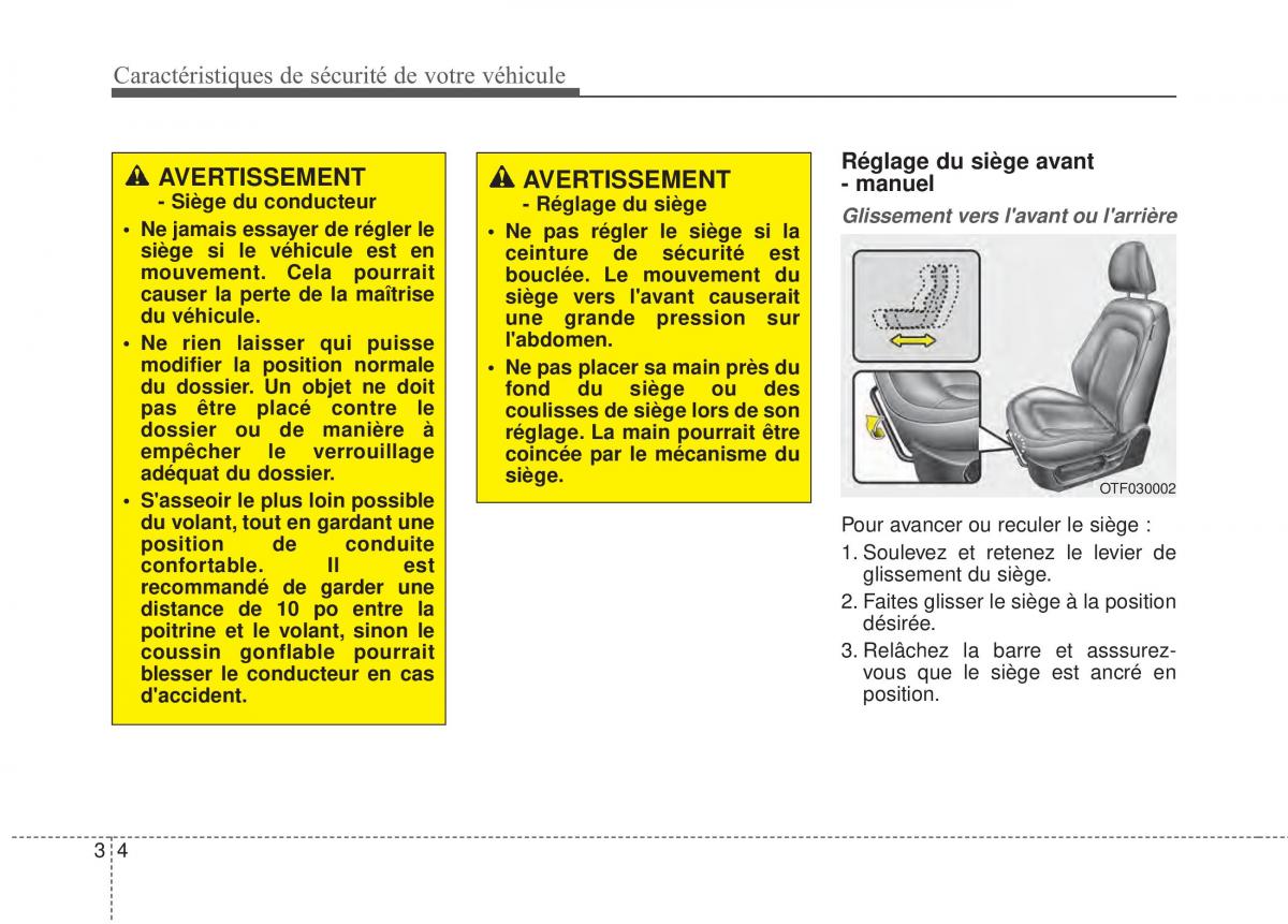 Kia Optima III 3 manuel du proprietaire / page 19