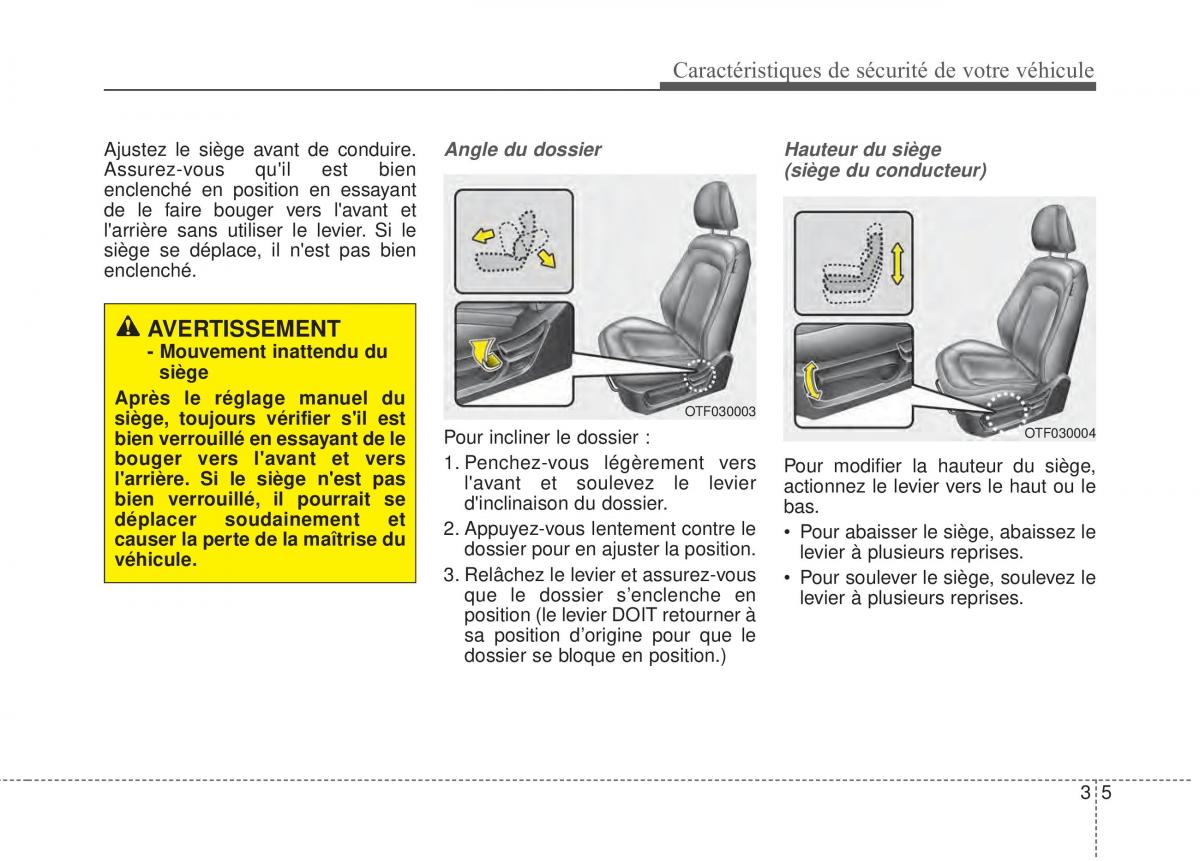 Kia Optima III 3 manuel du proprietaire / page 20