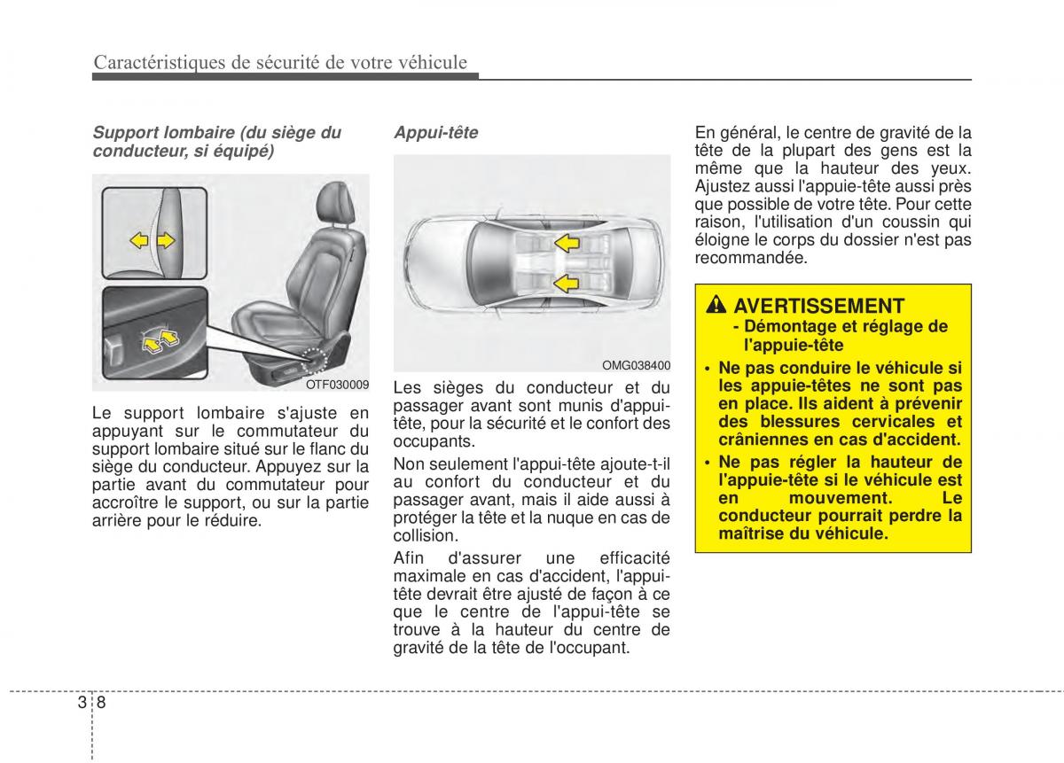 Kia Optima III 3 manuel du proprietaire / page 23