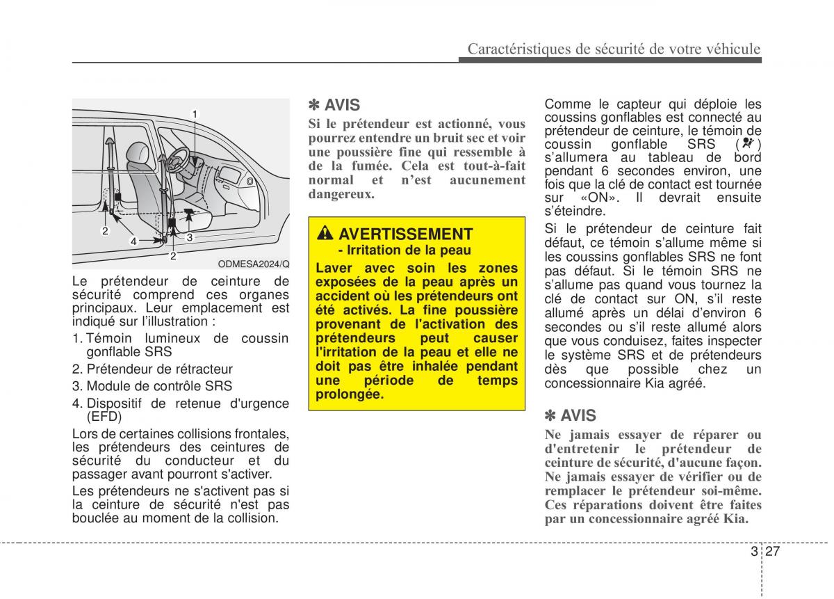 Kia Optima III 3 manuel du proprietaire / page 42