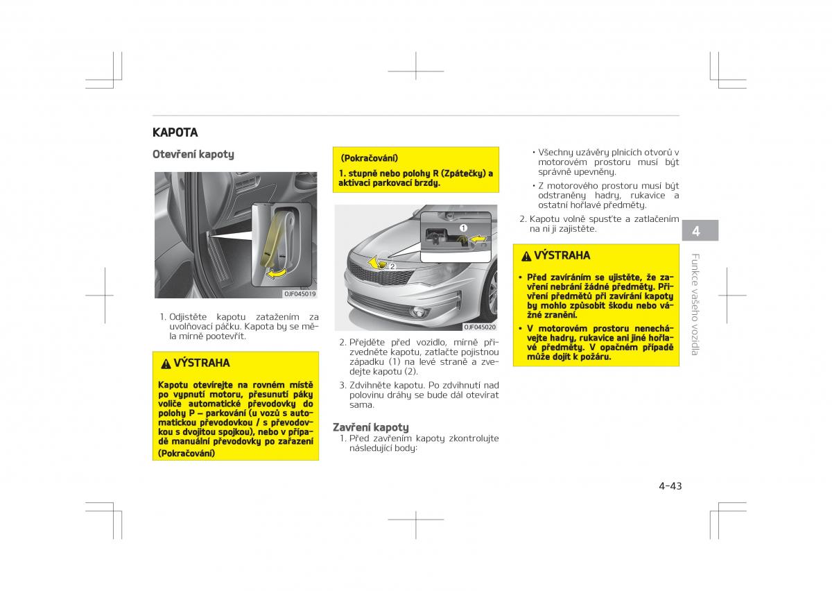 Kia Optima IV 4 navod k obsludze / page 133