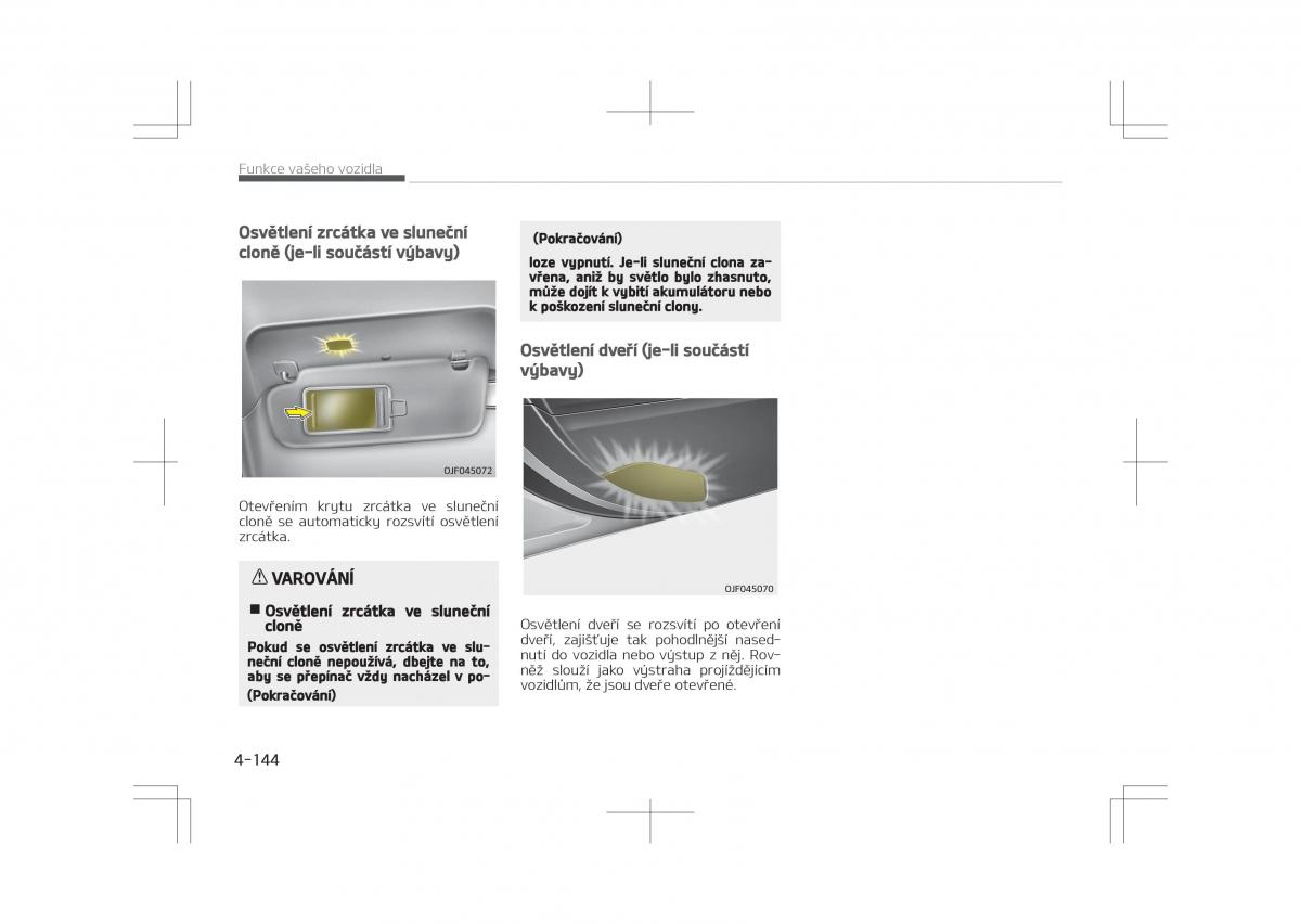 Kia Optima IV 4 navod k obsludze / page 234