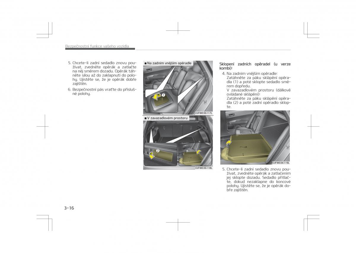 Kia Optima IV 4 navod k obsludze / page 38