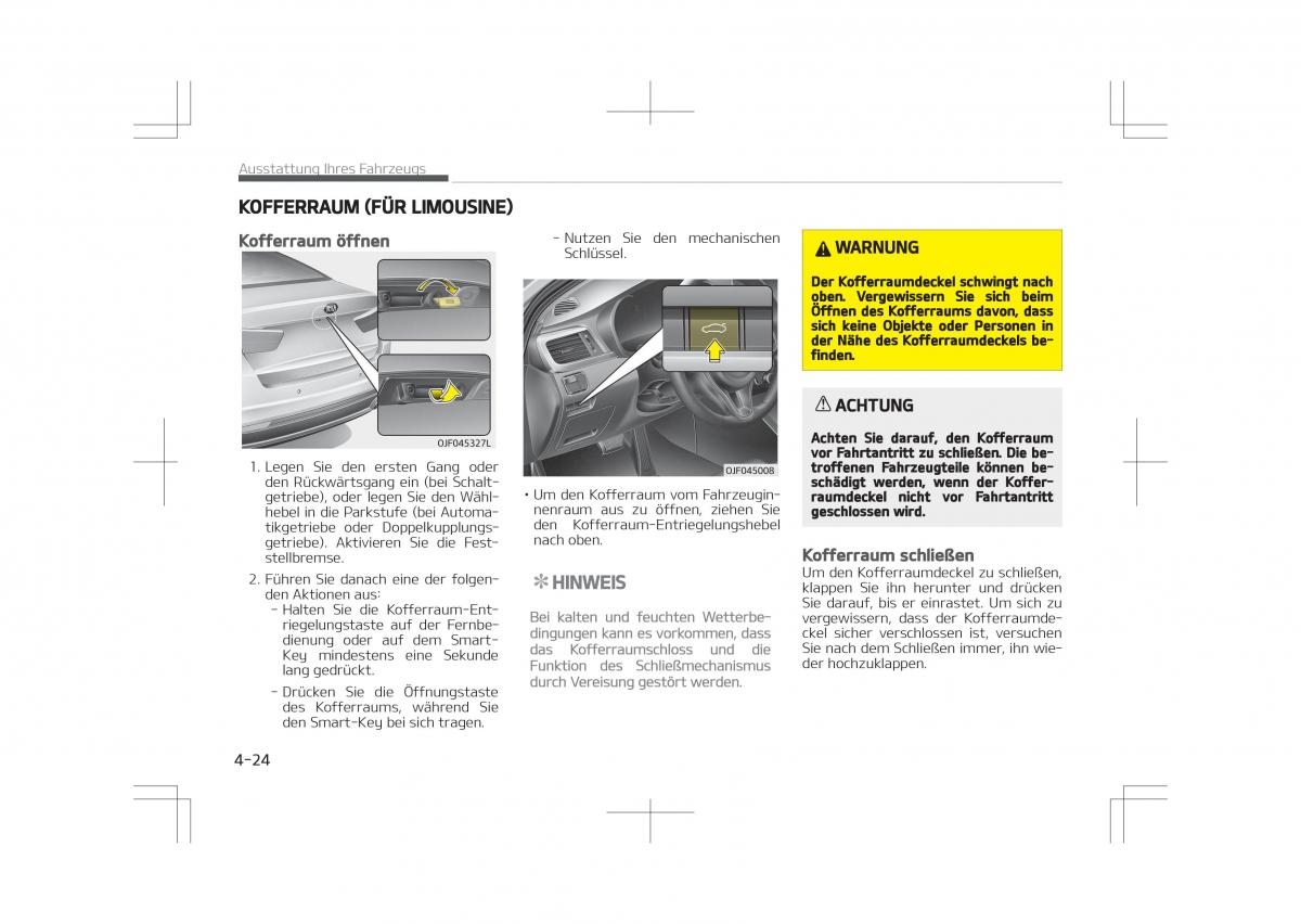 Kia Optima IV 4 Handbuch / page 122